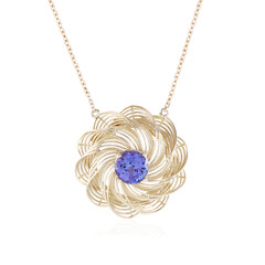 Tansanit-Goldcollier (Ornaments by de Melo)