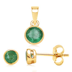 Sambia-Smaragd-Goldset
