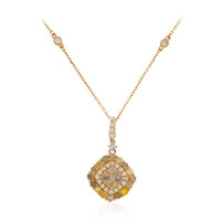 SI2 Fancy-Brillant-Goldhalskette (CIRARI)
