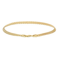 375er Gelbgold-Zopfarmband - 1,5 g - 19 cm