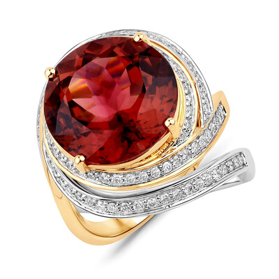 Pinkfarbener Turmalin-Goldring (SUHANA)