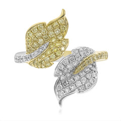 Gelber SI2 Brillant-Goldring (CIRARI)