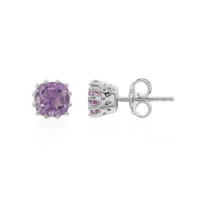 Lavendel-Amethyst-Silberohrringe