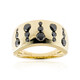 Schwarzer Brillant-Goldring (de Melo)