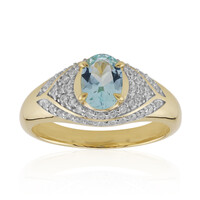 Nigerianischer Aquamarin-Goldring (Mark Kaufman)