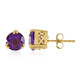 Marokkanischer Amethyst-Silberohrringe