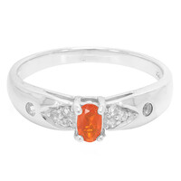 Kaiserlicher Jalisco-Feueropal-Silberring