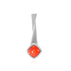 Äthiopischer Roter Opal-Silberanhänger