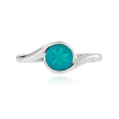 Karibikblauer Opal-Silberring