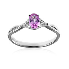 Pinkfarbener Saphir-Goldring (CIRARI)