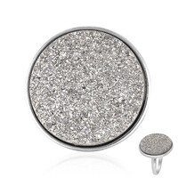 Glitzer-Achat-Silberring