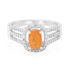 Buriti-Feueropal-Silberring