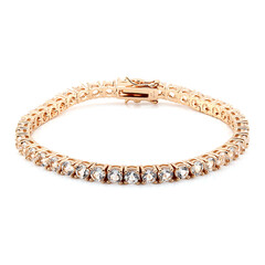 Weißer Topas-Silberarmband