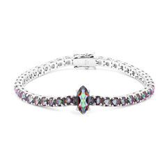 Mystik-Quarz-Silberarmband