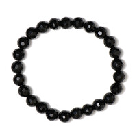 Schwarzer Spinell-Armband