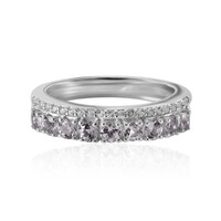 Ouro Preto-Pinkfarbener Topas-Silberring