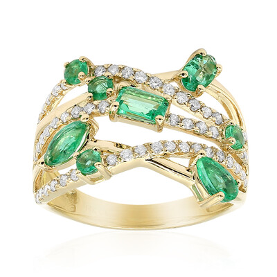 AAA-Sambia-Smaragd-Goldring (CIRARI)