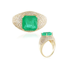 Russischer Smaragd-Goldring (AMAYANI)