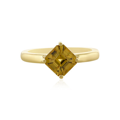 Gelber Zirkon-Silberring