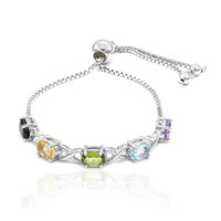Edelstein-Silberarmband