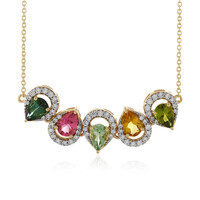 Turmalin-Goldcollier (Adela Gold)