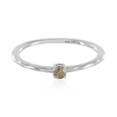 I3 Champagner-Brillant-Silberring
