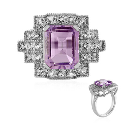Lavendel-Amethyst-Silberring