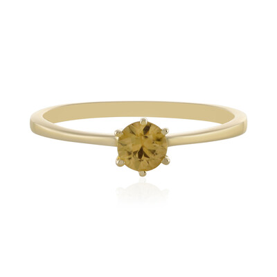 Gelber Zirkon-Goldring