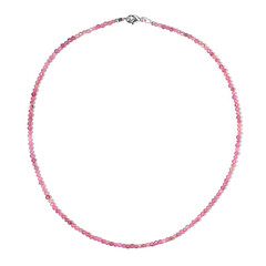 Pinkfarbener Turmalin-Silberhalskette