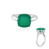 Grüner Onyx-Silberring