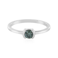 Himmelblauer I4 Brillant-Goldring