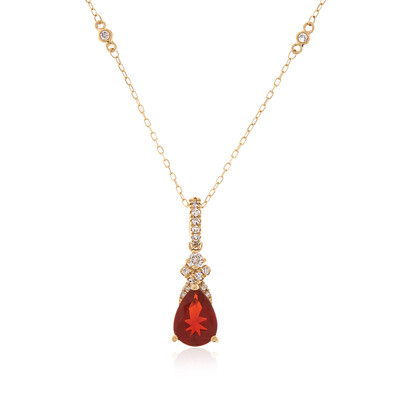 Mexikanischer Feueropal-Goldhalskette (CIRARI)