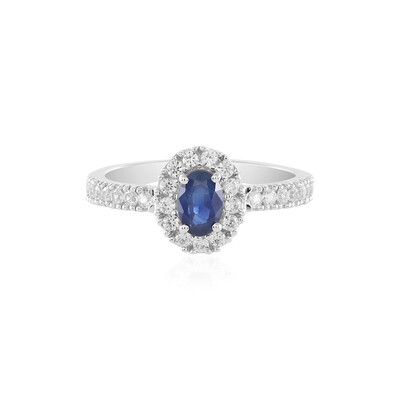 Blauer Saphir-Goldring