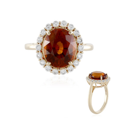 Hessonit-Granat-Goldring