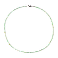 Chrysopras-Silberhalskette