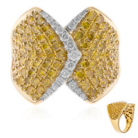 Oranger SI2 Diamant-Goldring (CIRARI)