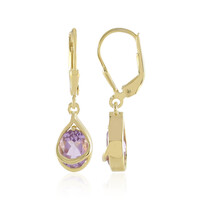 Lavendel-Amethyst-Silberohrringe
