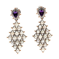 Amethyst-Silberohrringe (Dallas Prince Designs)