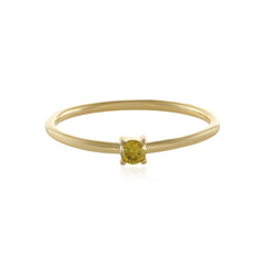 Gelber I2 Brillant-Goldring