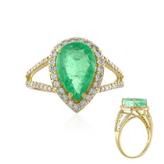 Äthiopischer Smaragd-Goldring (AMAYANI)
