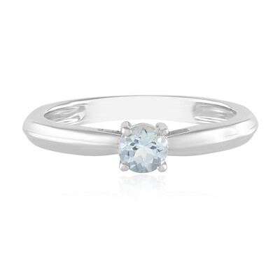 Brasilianischer Aquamarin-Silberring