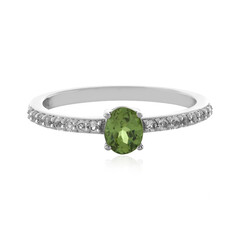 Russischer Demantoid-Silberring