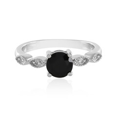 Schwarzer Onyx-Silberring
