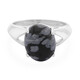 Schneeflocken-Obsidian-Silberring