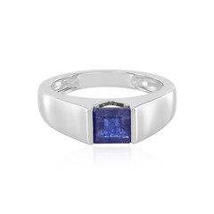 Blauer Saphir-Silberring