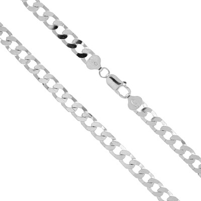 Silber-Panzerkette - 45,5 g - 60 cm (Joias do Paraíso)