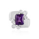 Sibirischer Amethyst-Silberring (de Melo)