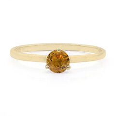Gelber Saphir-Goldring