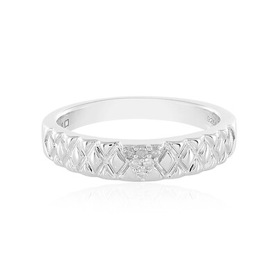 I2 (I) Diamant-Silberring
