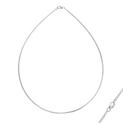 Omega-Silberhalsreif  925er Sterling Silber - ca. 8,2 g- 50cm